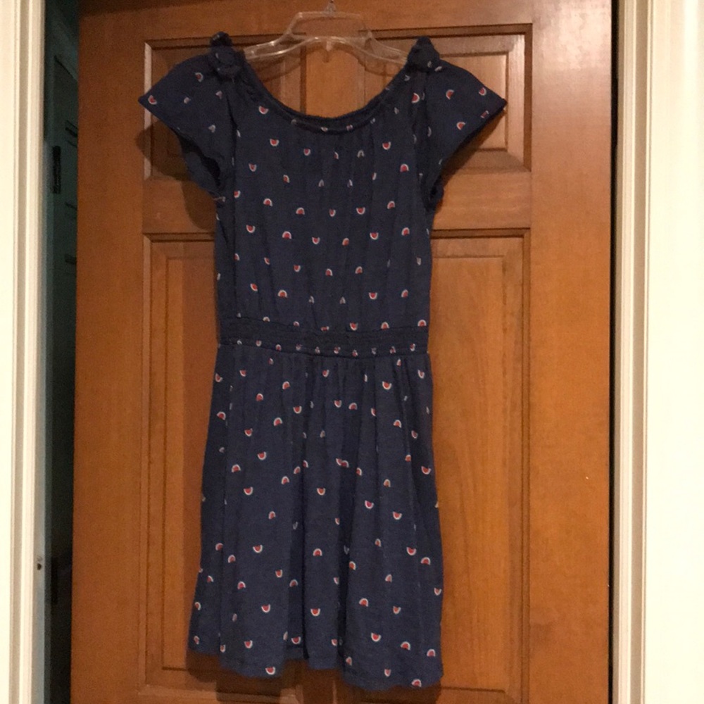 Soft navy blue watermelon dress